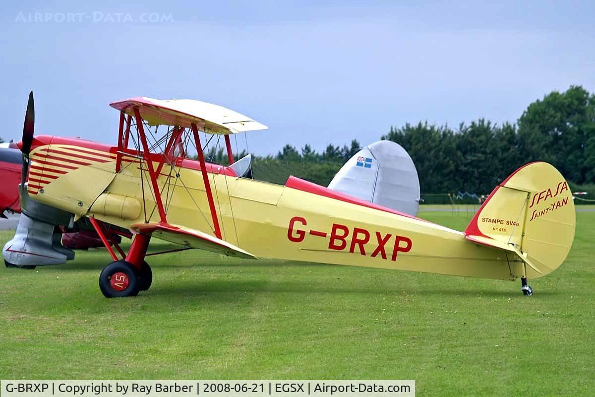 G-BRXP, 1948 Stampe-Vertongen SV-4C C/N 678, SNCAN Stampe SV.4C [678] North Weald~G 21/06/2008
