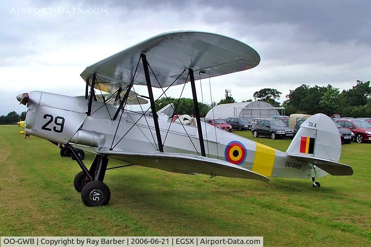 OO-GWB, 1951 Stampe-Vertongen SV-4B C/N 1171, Stampe et Vertongen Stampe SV.4B [1171] North Weald~G 21/06/2008