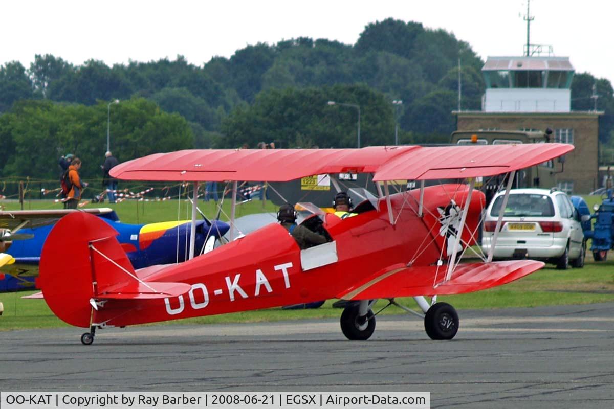 OO-KAT, 1946 Stampe-Vertongen SV-4E C/N 416, SNCAN Stampe SV.4C [416] North Weald~G 21/06/2008