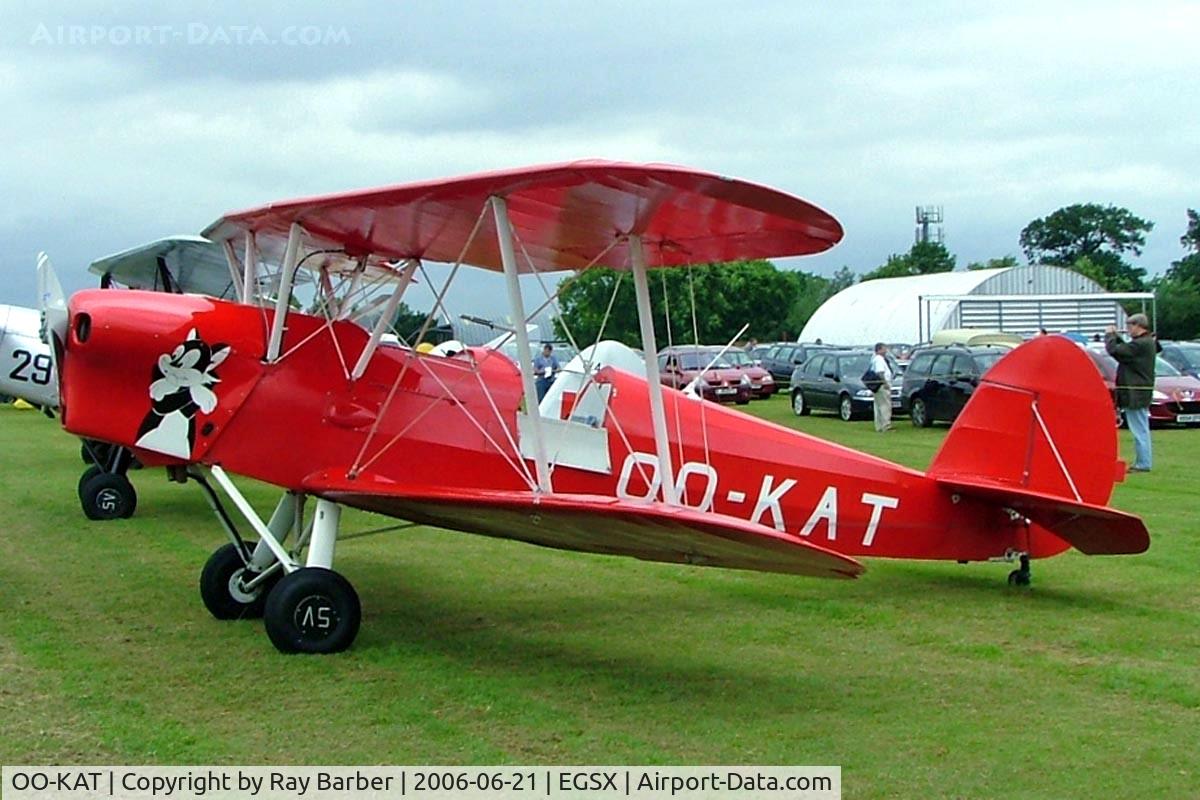 OO-KAT, 1946 Stampe-Vertongen SV-4E C/N 416, SNCAN Stampe SV.4C [416] North Weald~G 21/06/2008