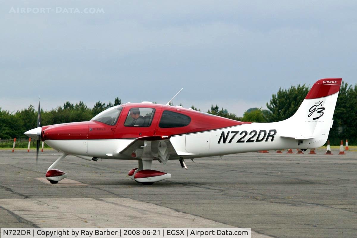 N722DR, 2007 Cirrus SR22 C/N 2705, Cirrus Design SR-22G3 GTSX [2705] North Weald~G 21/06/2008