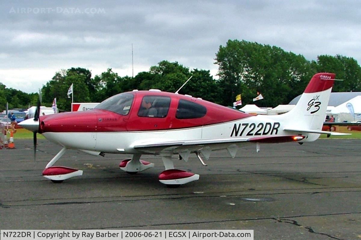 N722DR, 2007 Cirrus SR22 C/N 2705, Cirrus Design SR-22G3 GTSX [2705] North Weald~G 21/06/2008