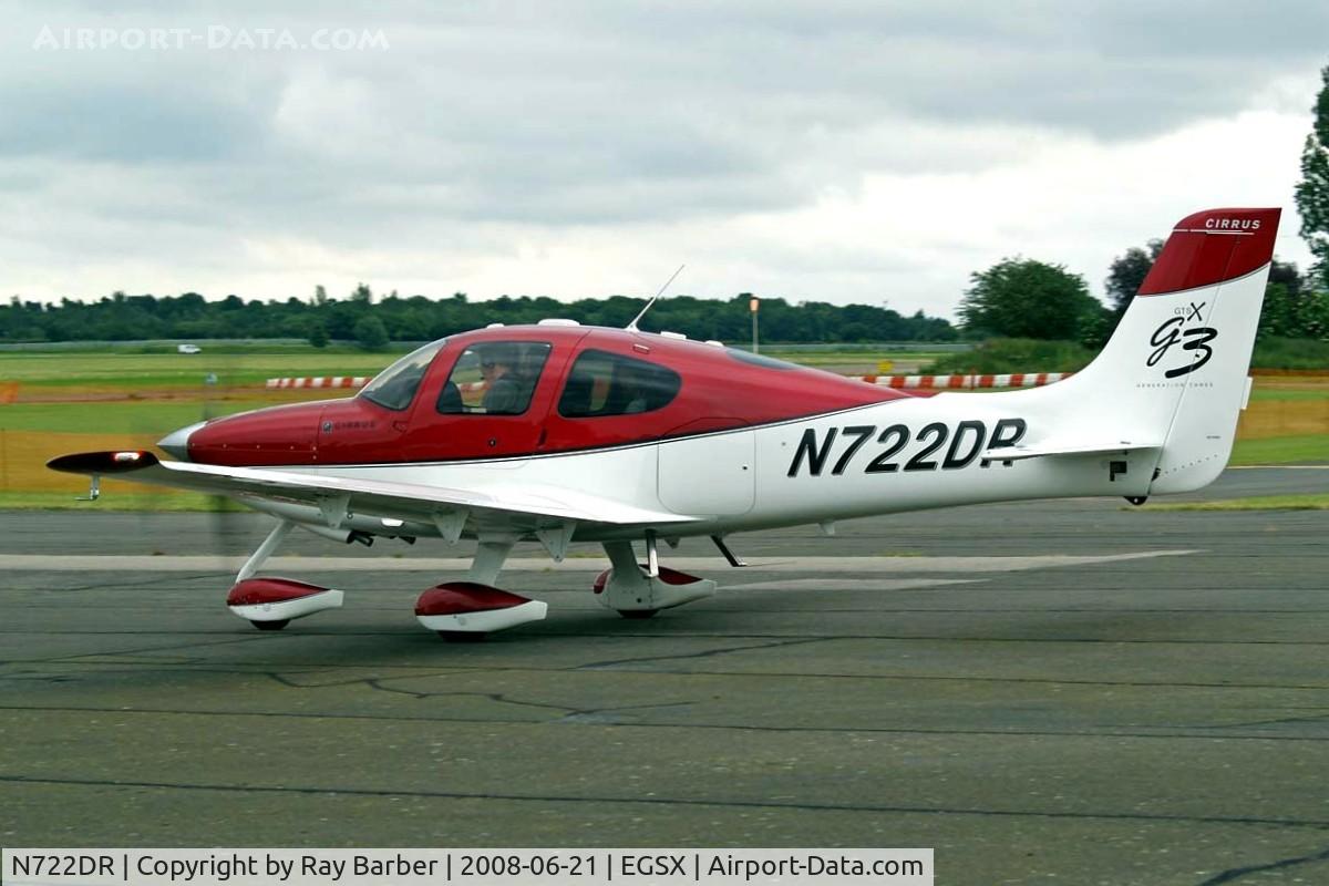 N722DR, 2007 Cirrus SR22 C/N 2705, Cirrus Design SR-22G3 GTSX [2705] North Weald~G 21/06/2008