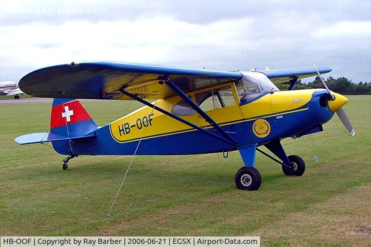 HB-OOF, 1949 Piper PA-16 Clipper C/N 16-502, Piper PA-16 Clipper [16-502] North Weald~G 21/06/2008