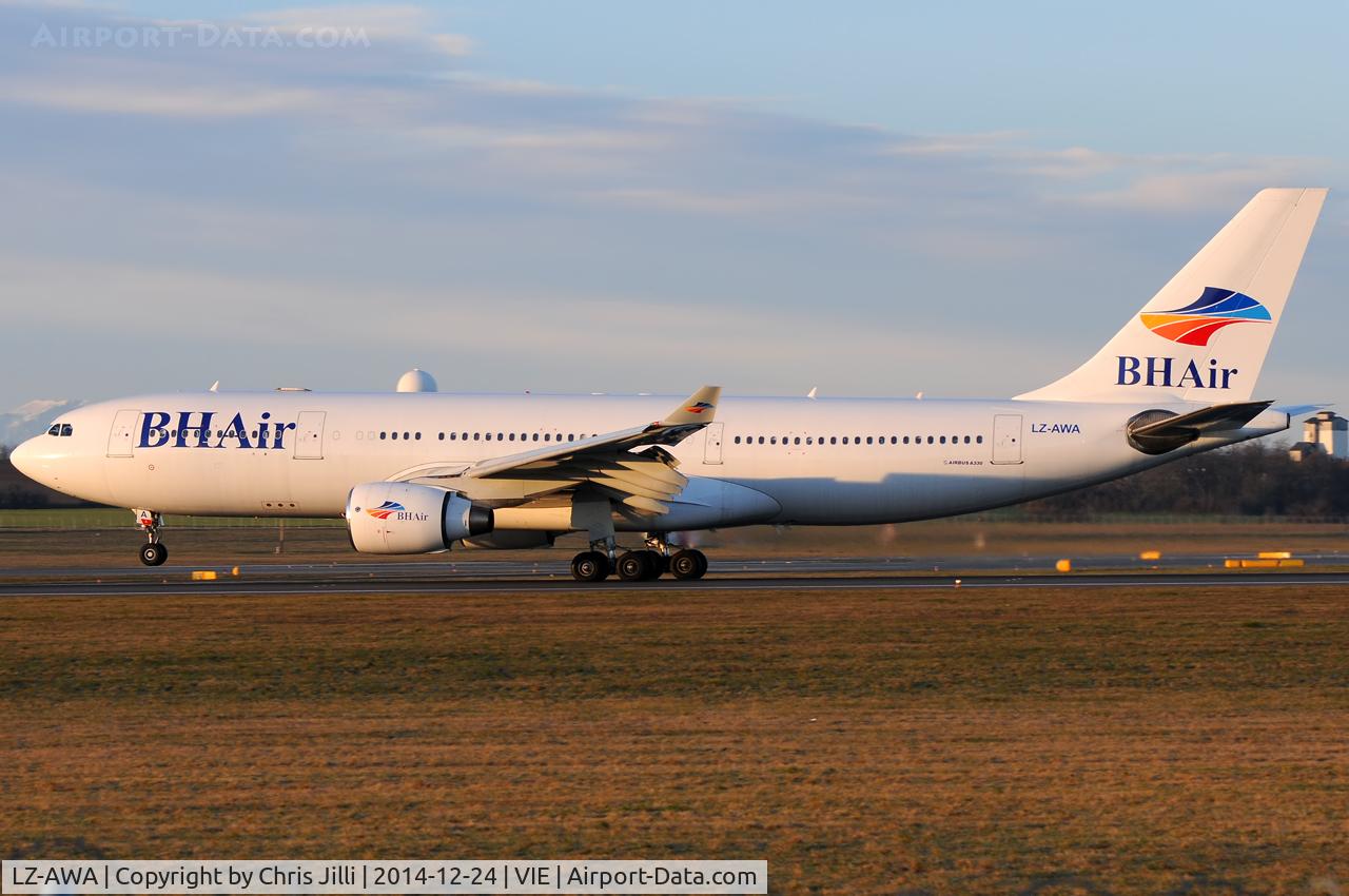 LZ-AWA, 1999 Airbus A330-223 C/N 255, BHAir - Balkan Holidays Air