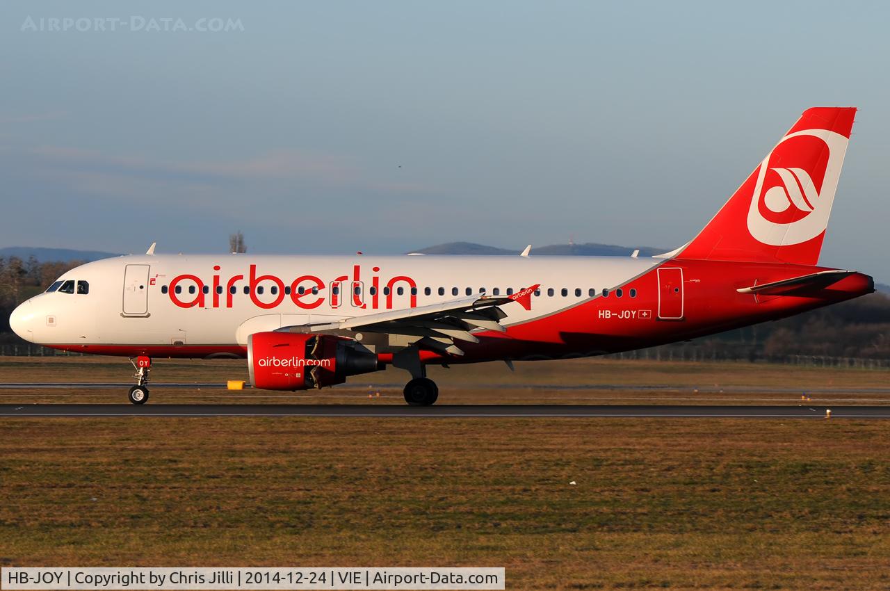 HB-JOY, 2007 Airbus A319-111 C/N 3245, Belair Air Berlin