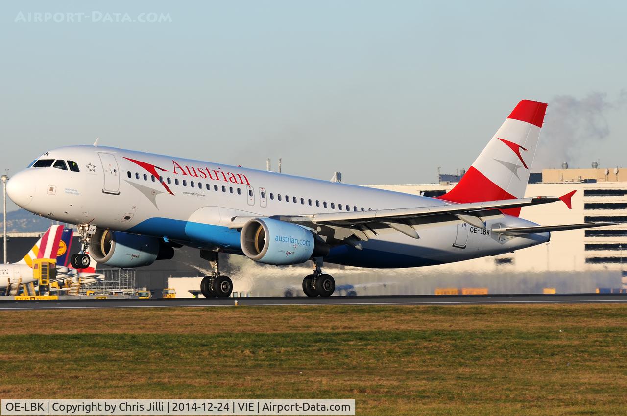 OE-LBK, 2003 Airbus A320-214 C/N 1931, Austrian Airlines