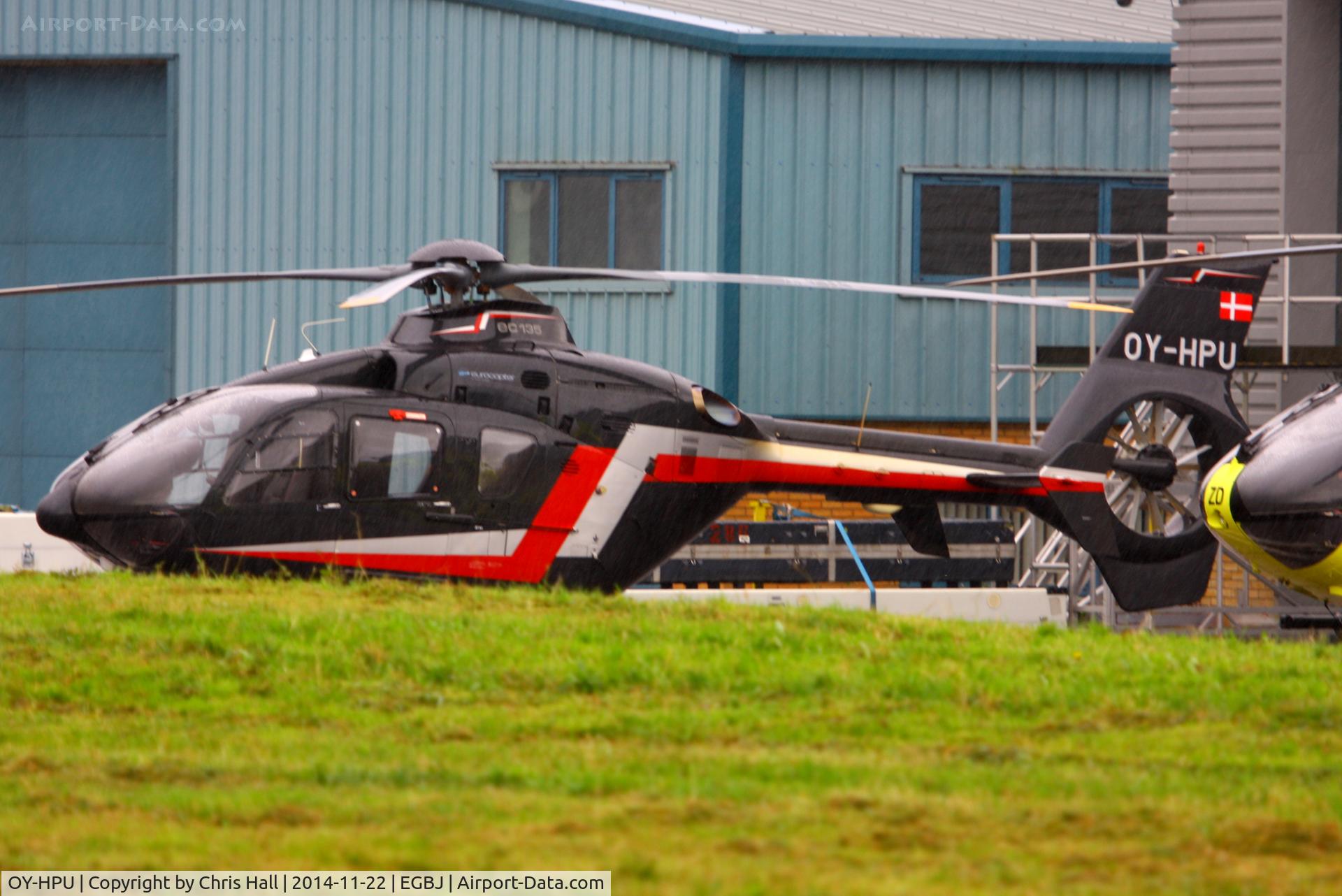 OY-HPU, 2003 Eurocopter EC-135T-2+ C/N 0274, on the Bond Air Services apron
