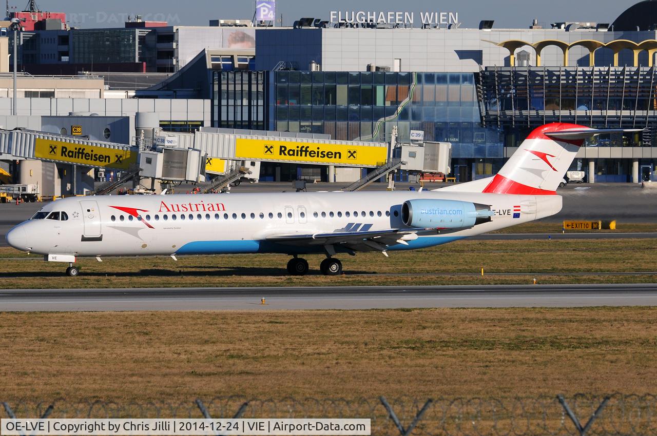 OE-LVE, 1994 Fokker 100 (F-28-0100) C/N 11499, Austrian Airlines