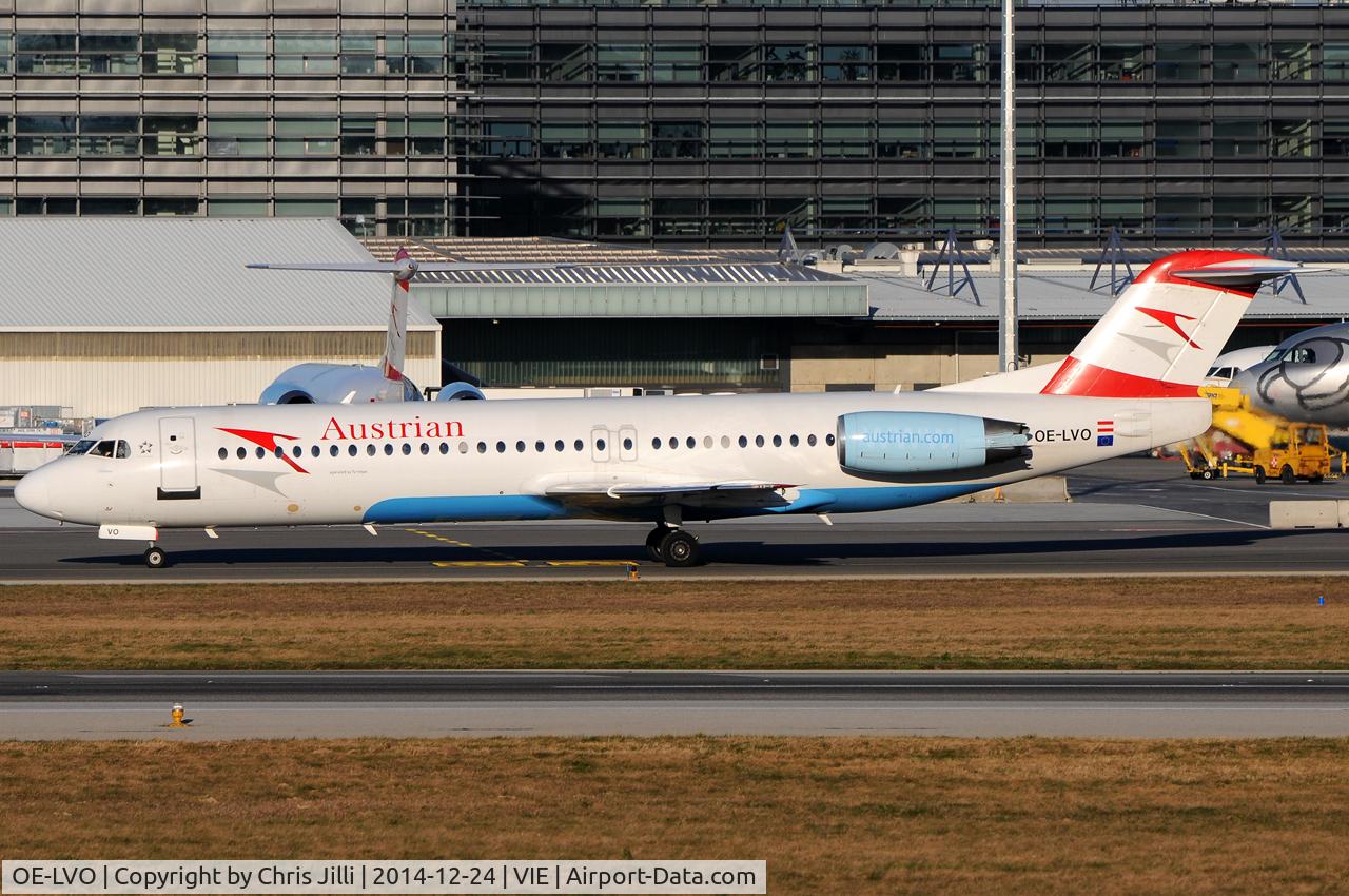 OE-LVO, 1993 Fokker 100 (F-28-0100) C/N 11460, Austrian Airlines