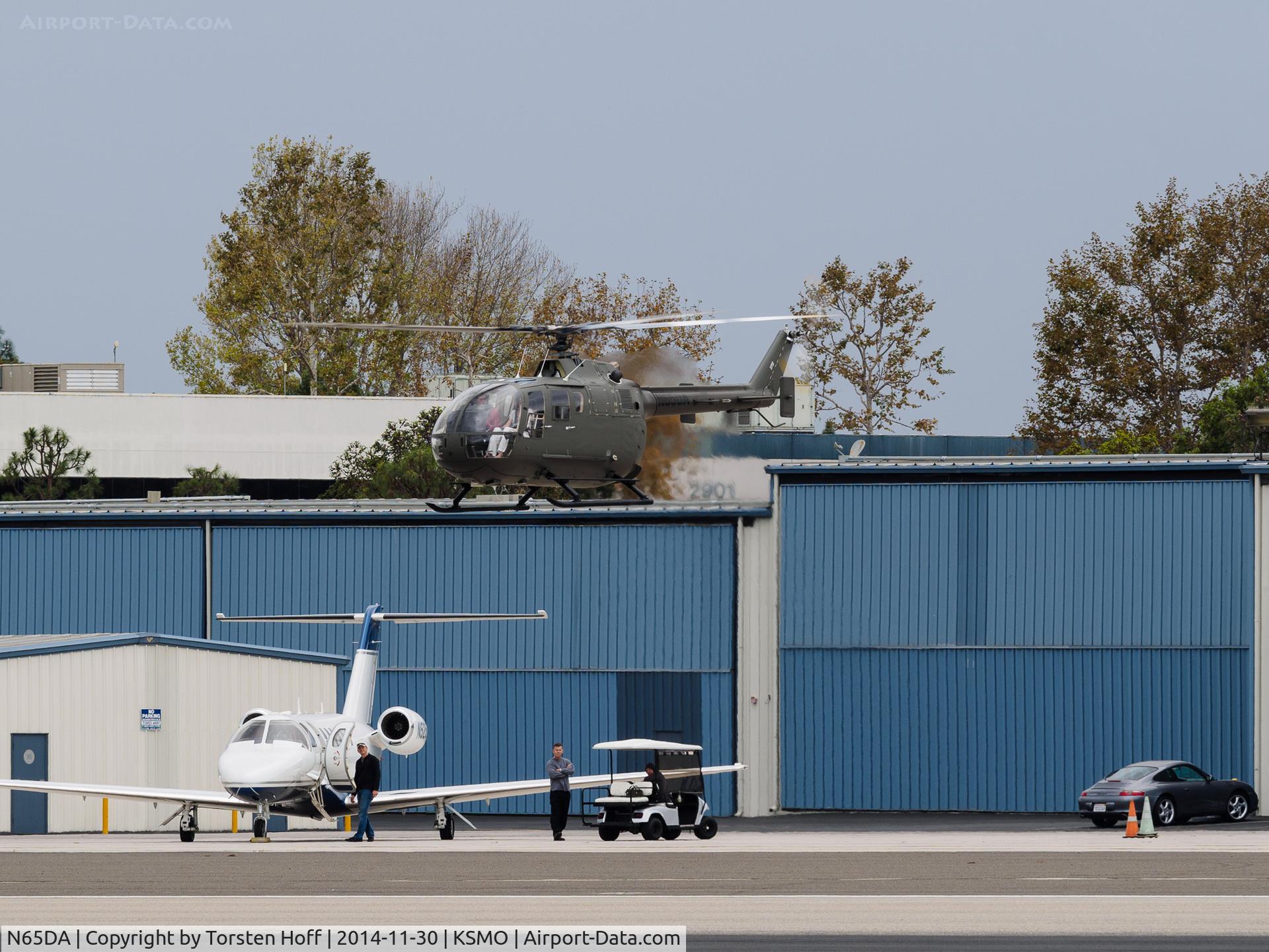 N65DA, 1991 MBB Bo-105S C/N S-854, N65DA arriving on RWY 21