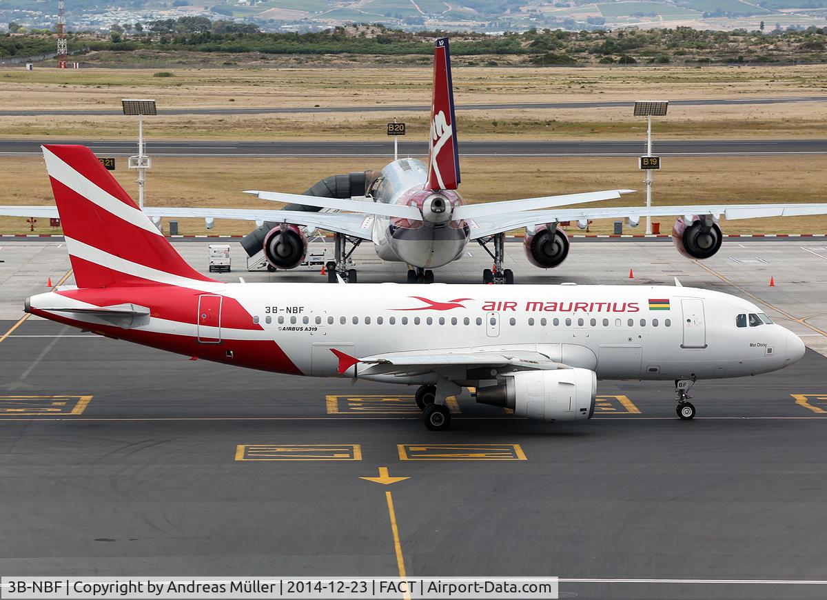 3B-NBF, 2001 Airbus A319-112 C/N 1592, On the way to Mauritius.