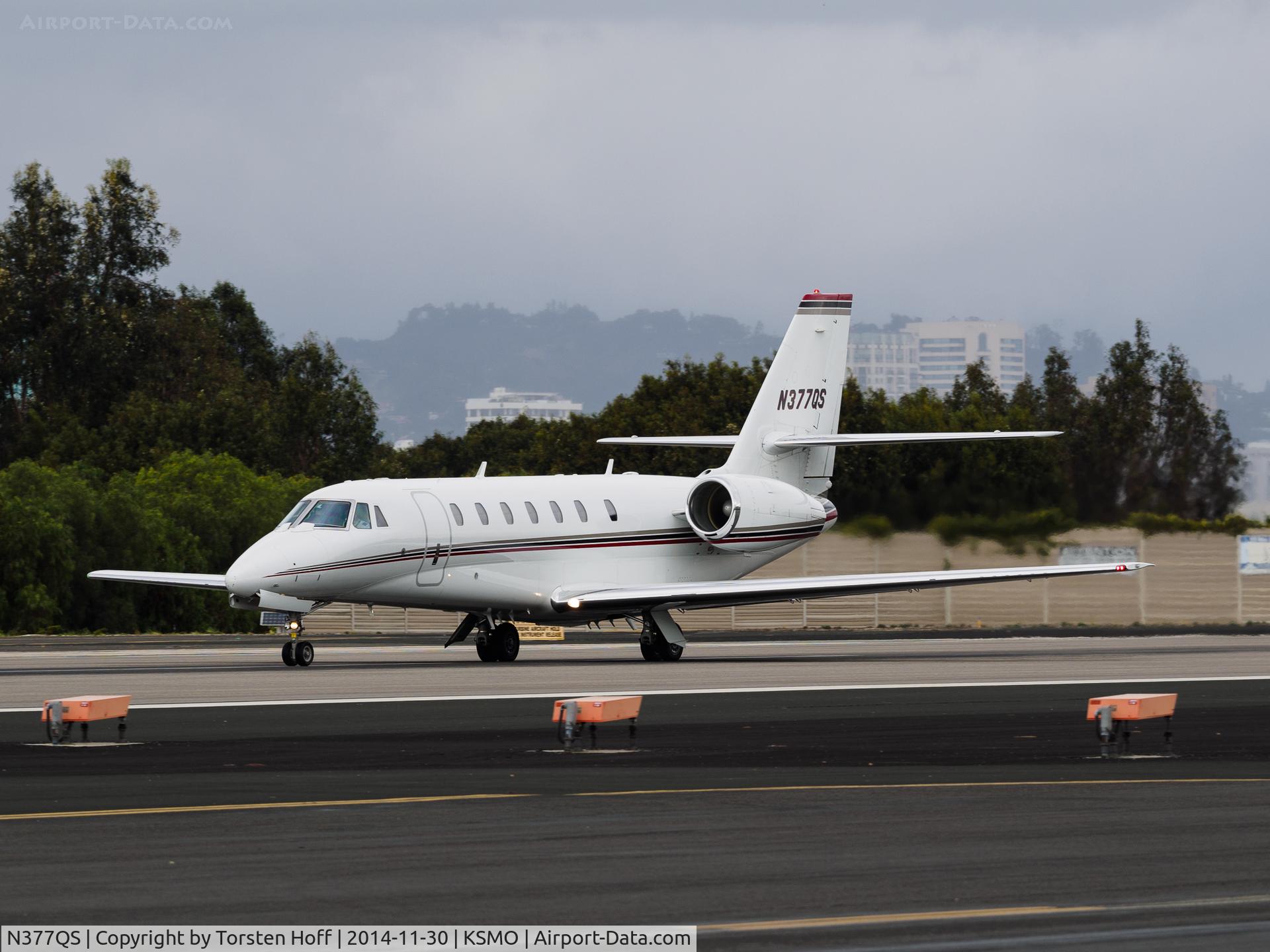 N377QS, 2008 Cessna 680 Citation Sovereign C/N 680-0187, N377QS departing from RWY 21