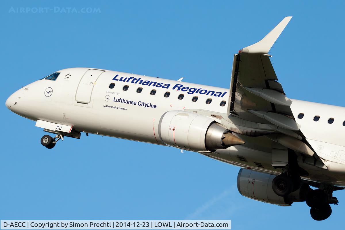 D-AECC, 2009 Embraer 190LR (ERJ-190-100LR) C/N 19000333, D-AECC @ Linz Airport