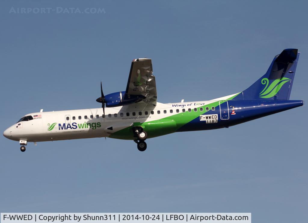 F-WWED, 2014 ATR 72-600 C/N 1187, C/n 1187 - To be 9M-MYD