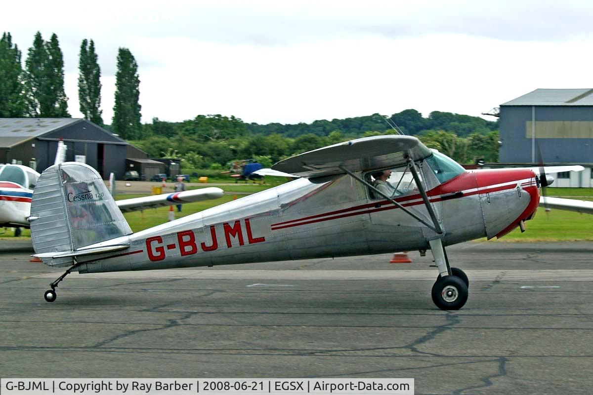 G-BJML, 1946 Cessna 120 C/N 10766, Cessna 120 [10766] North Weald~G 21/06/2008