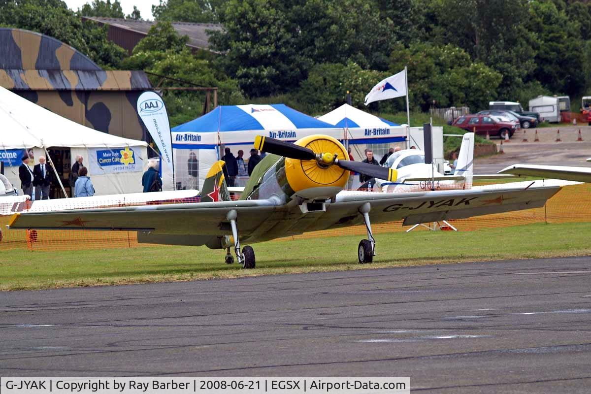 G-JYAK, 1985 Yakovlev Yak-50 C/N 853001, Yakovlev Yak-50 [853001] North Weald~G 21/06/2008