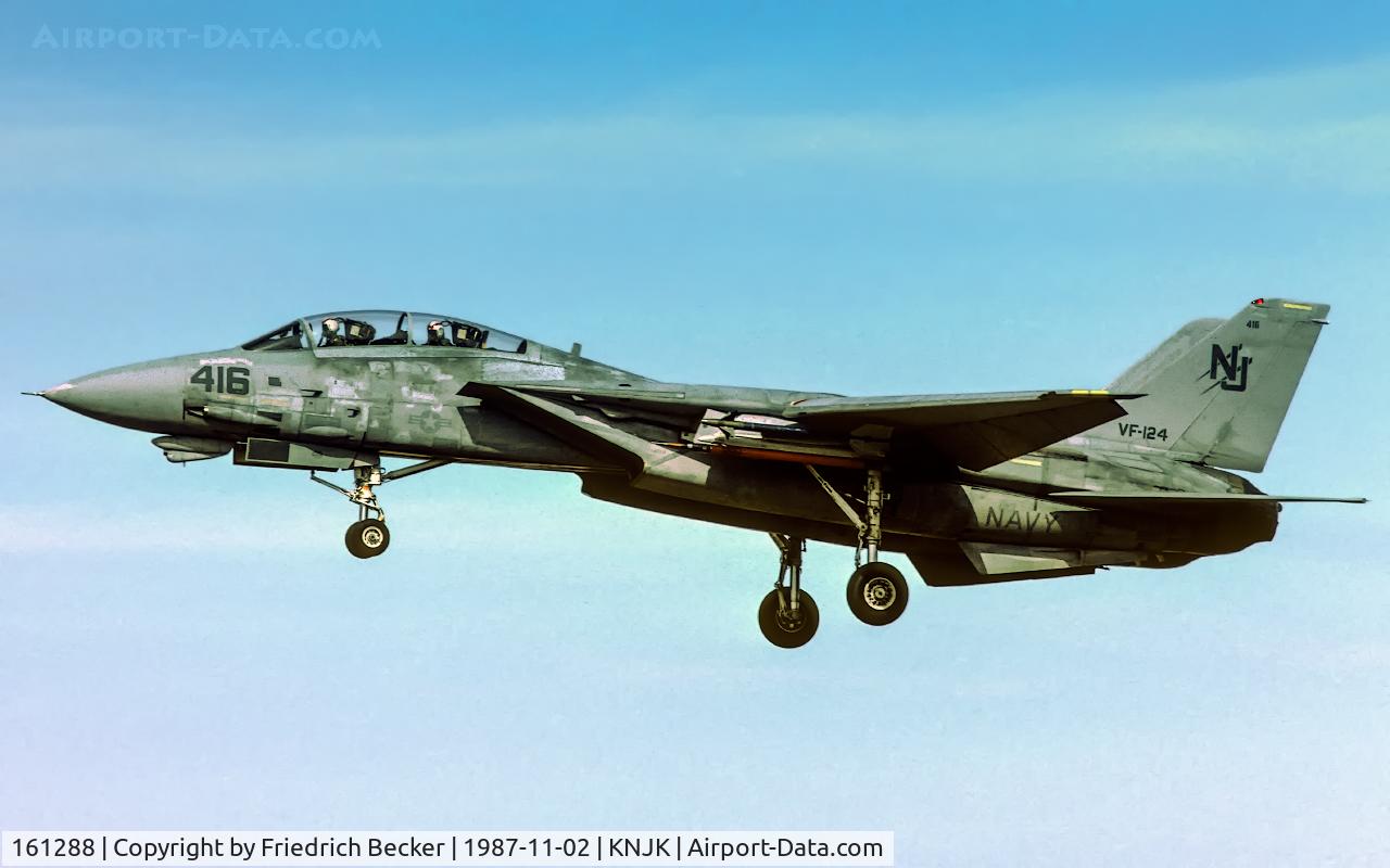 161288, Grumman F-14A-115-GR C/N 414, on final at NAF El Centro