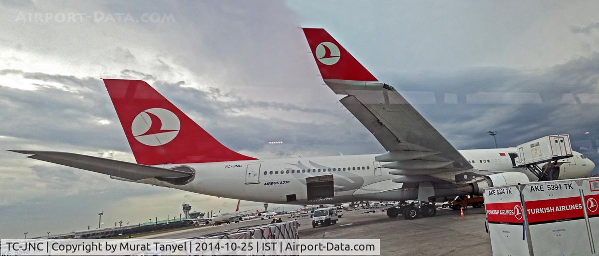 TC-JNC, 2006 Airbus A330-203 C/N 742, Being loaded up at IST