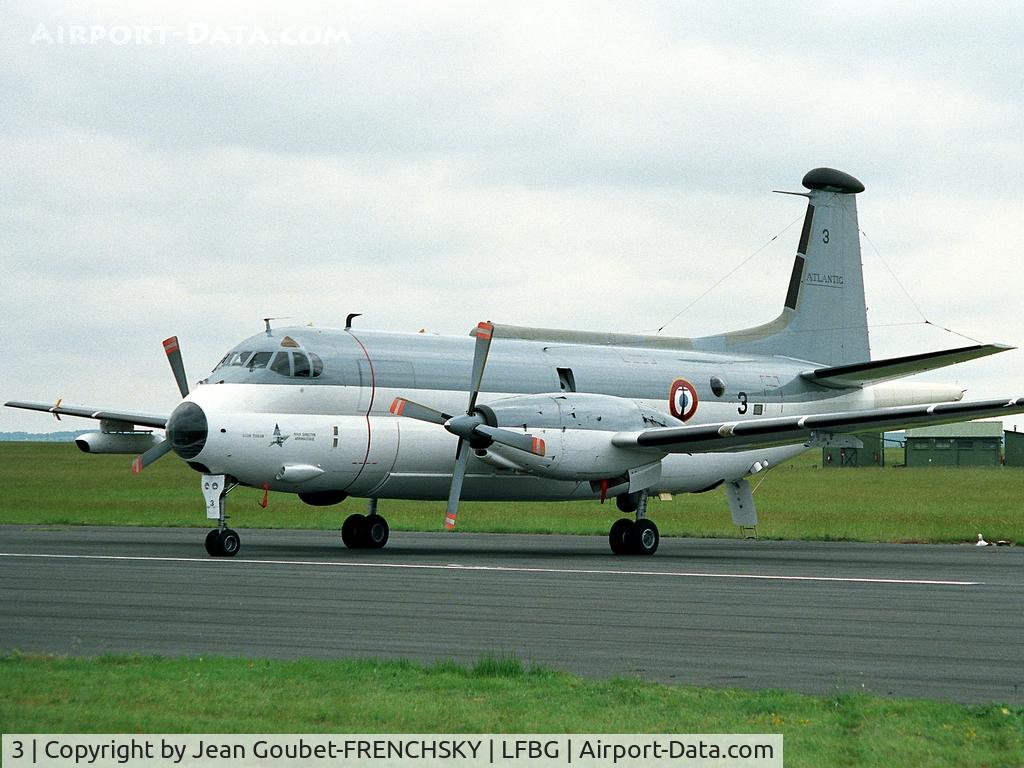 3, Breguet 1150 Atlantic C/N 3, Breguet Atlantic ATL2
Serial - 3 (C/N 3)
FRENCH NAVY