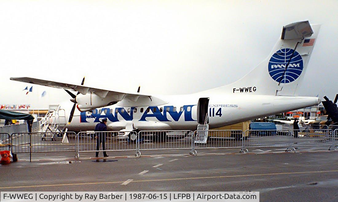 F-WWEG, 1987 ATR 42-312 C/N 052, Aerospatiale ATR-42-312 [052] (Pan Am Express) Paris-Le Bourget~F 15/06/1987