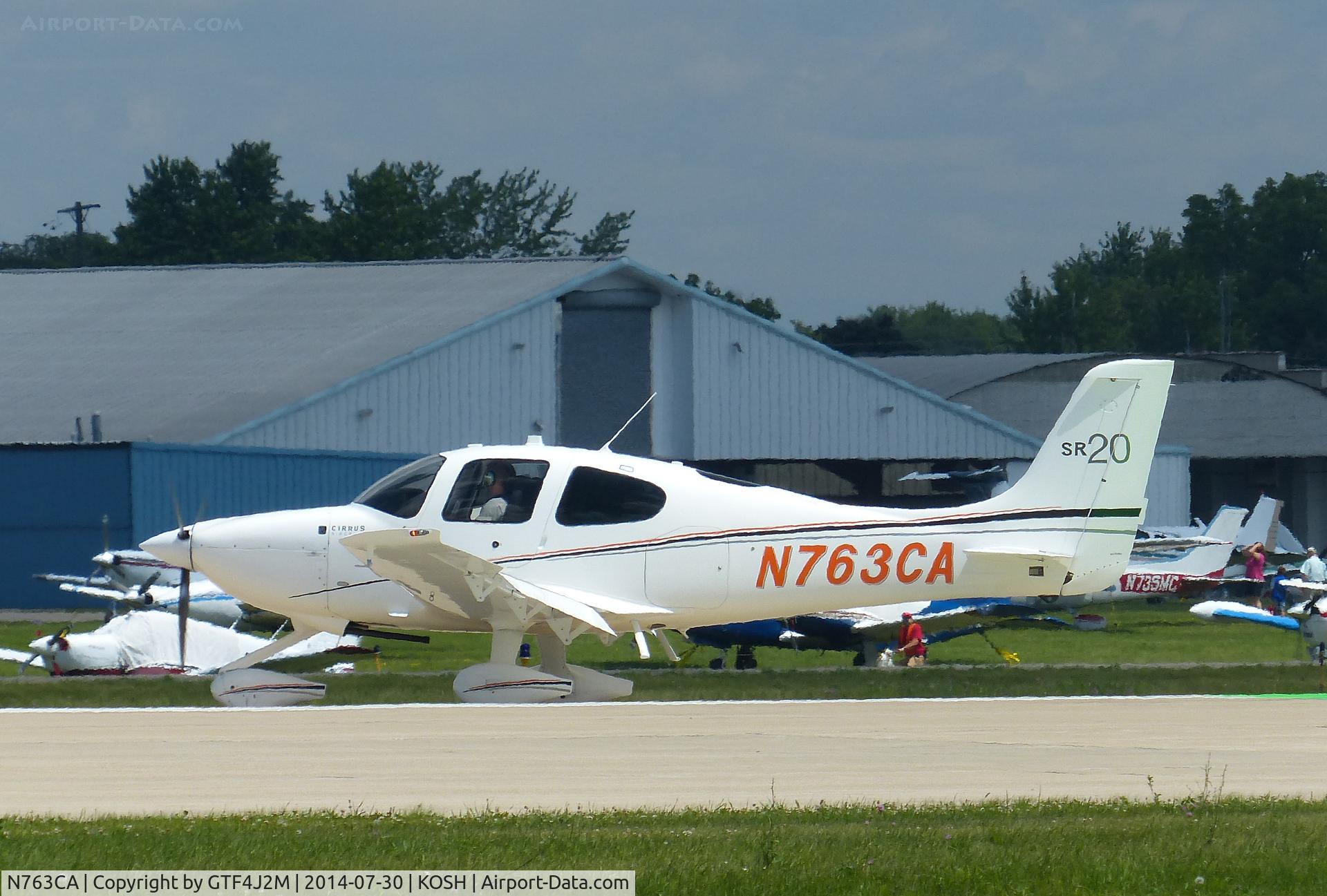 N763CA, 2014 Cirrus SR20 C/N 2251, N763CA  at Oshkosh 30.7.14