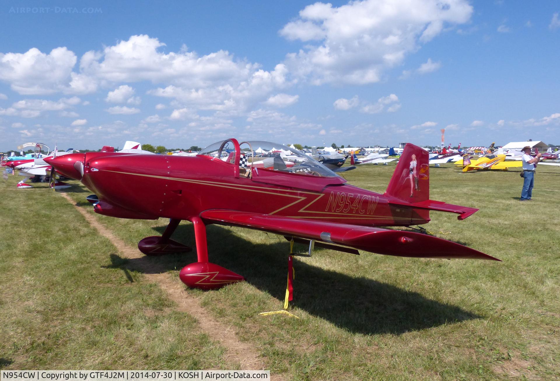 N954CW, 2012 Vans RV-8 C/N 81569, N954CW  at Oshkosh 30.7.14