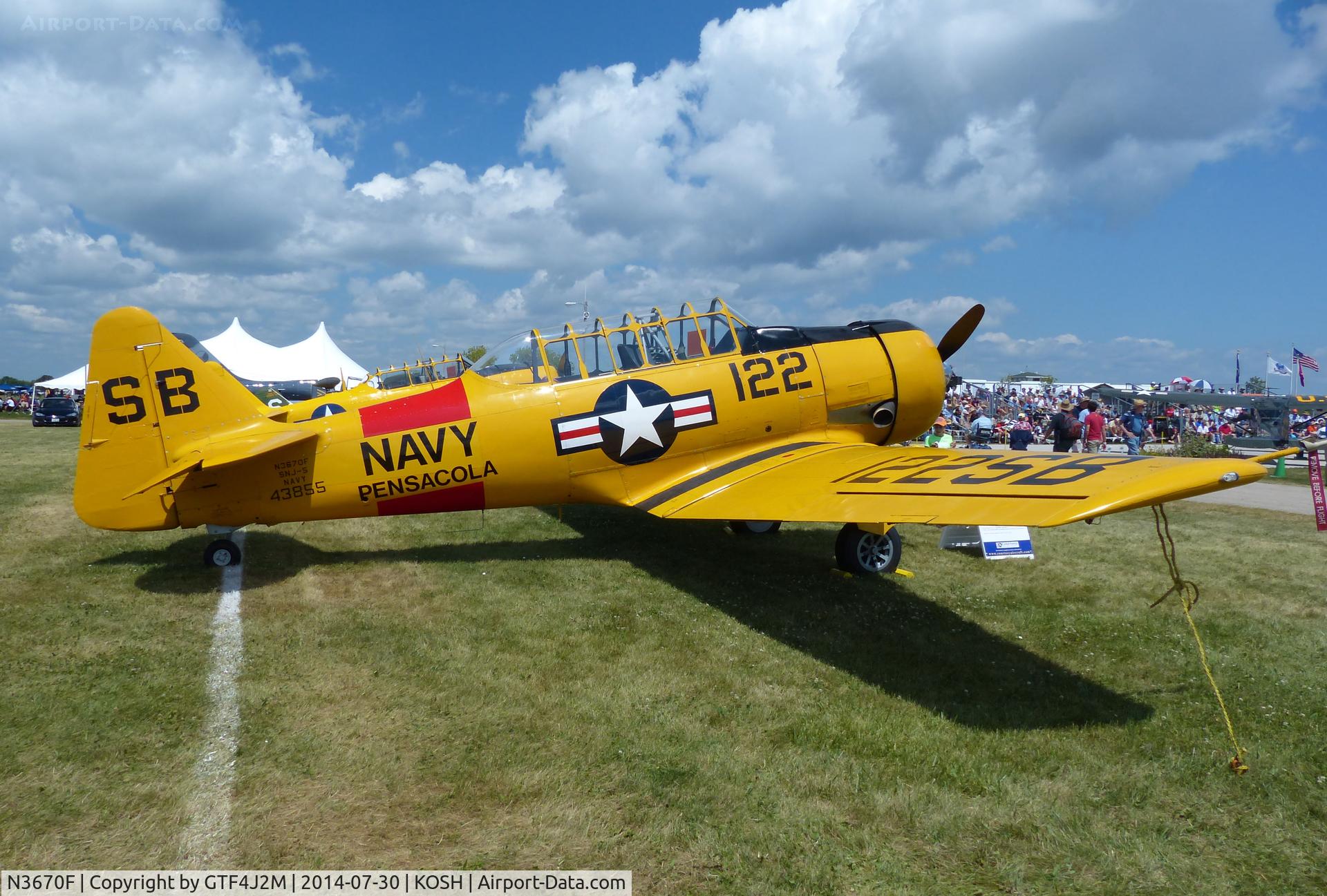 N3670F, North American SNJ-5 Texan Texan C/N 43855, N3670F 
