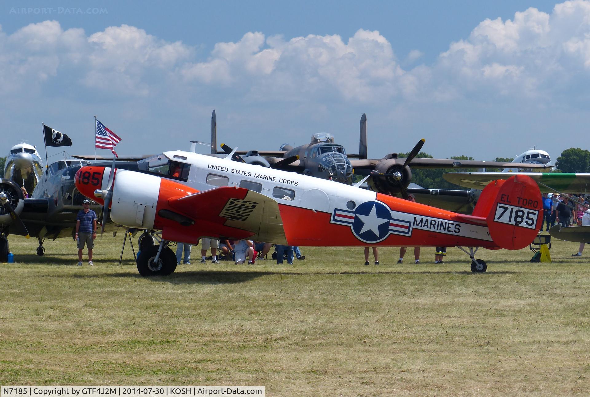 N7185, 1952 Beech Expeditor 3NM (D18S) C/N CA-104, N7185 
