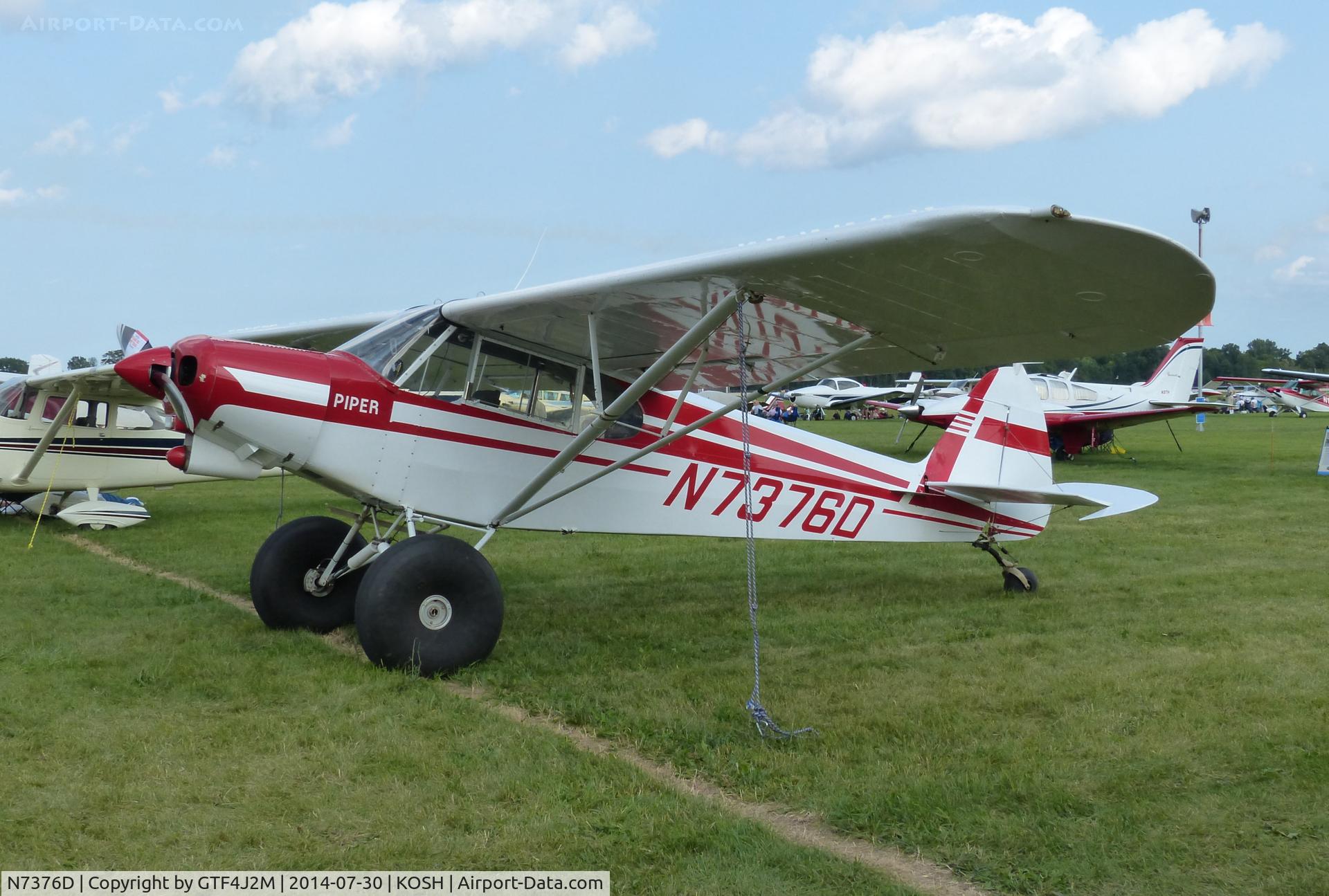N7376D, 1957 Piper PA-18 C/N 18-5741, N7376D  at Oshkosh 30.7.14