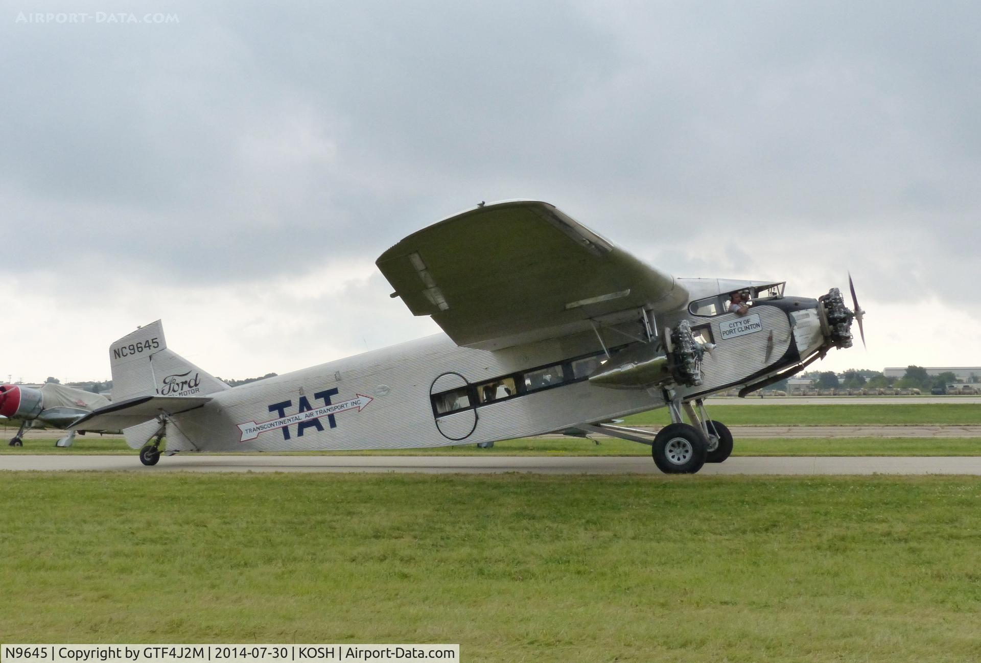 N9645, 1928 Ford 5-AT-B Tri-Motor C/N 8, N9645  at Oshkosh 30.7.14