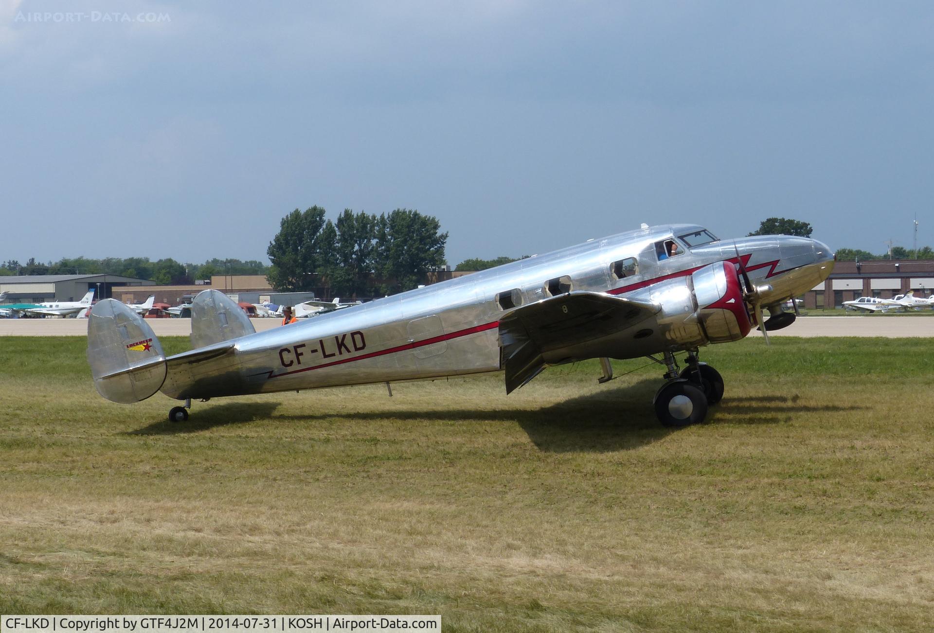 CF-LKD, 1937 Lockheed 12A Electra Junior C/N 1222, CF-LKD  at Oshkosh 31.7.14