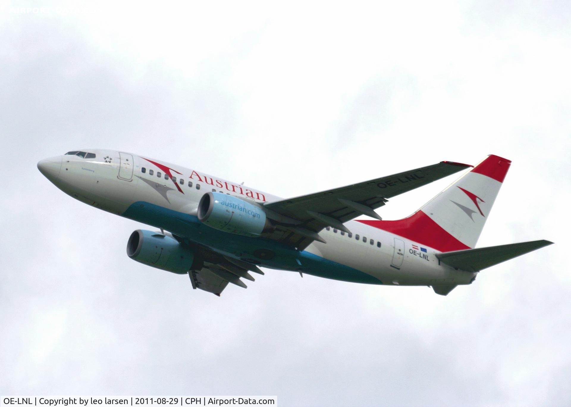 OE-LNL, 2000 Boeing 737-6Z9 C/N 30137, Copenhagen 29.8.11