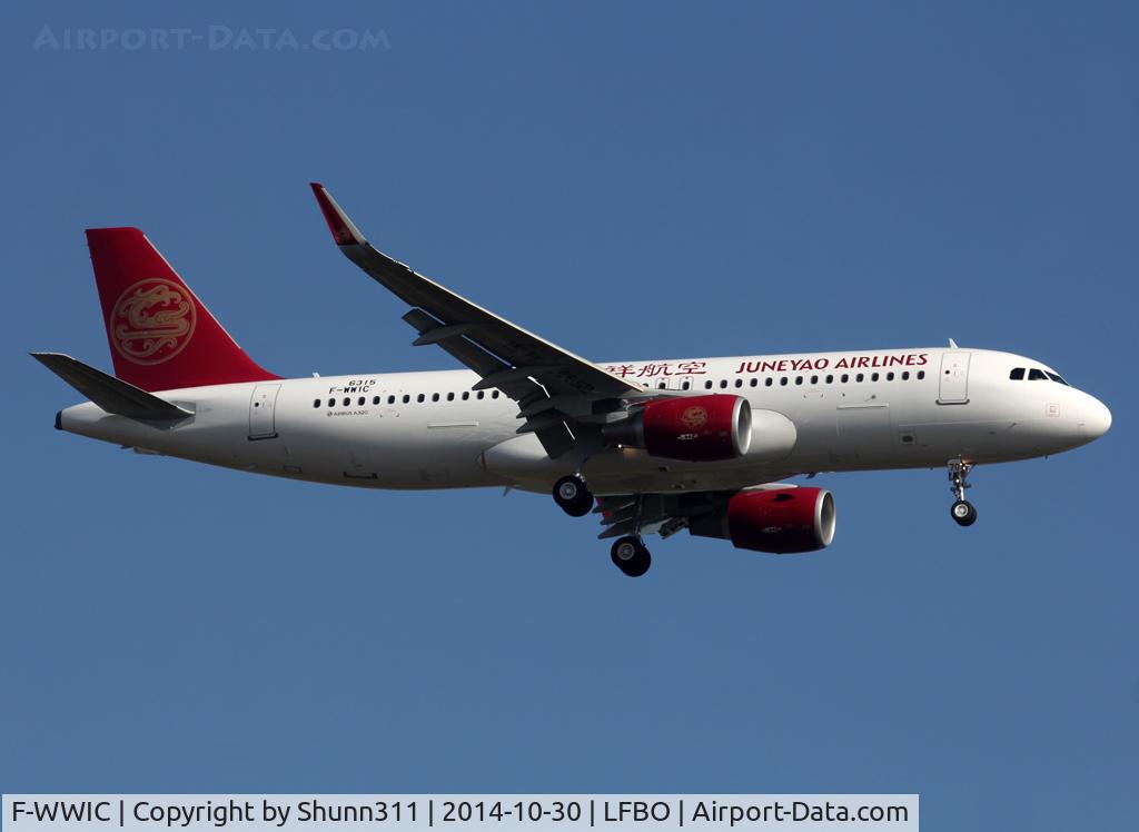 F-WWIC, 2014 Airbus A320-214 C/N 6315, C/n 6315 - To be B-1870
