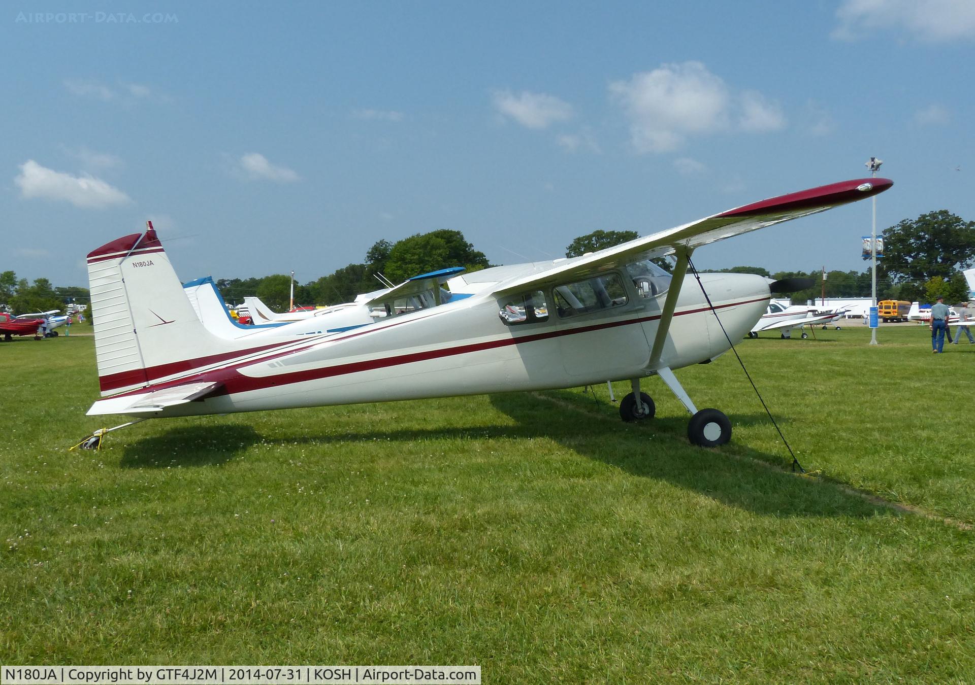 N180JA, 1957 Cessna 180A C/N 50002, N180JA  at Oshkosh 31.7.14