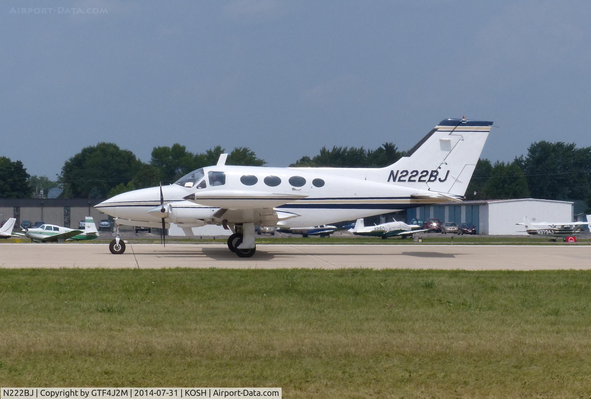 N222BJ, 1972 Cessna 414 Chancellor C/N 414-0264, N222BJ  at Oshkosh 31.7.14