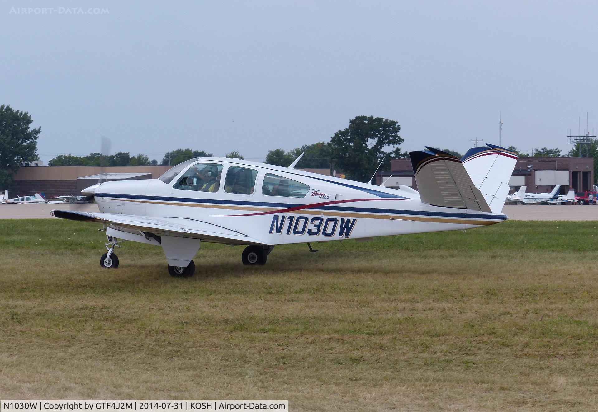 N1030W, 1973 Beech V35B Bonanza C/N D-9452, N1030W  at Oshkosh 31.7.14