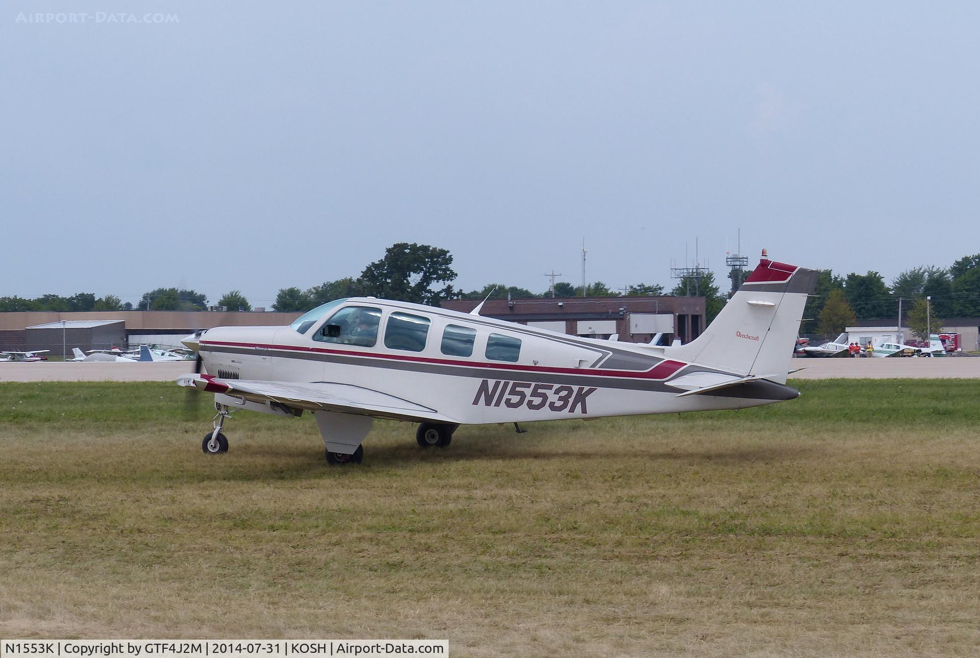 N1553K, 1988 Beech A36 Bonanza 36 C/N E-2455, N1553K  at Oshkosh 31.7.14