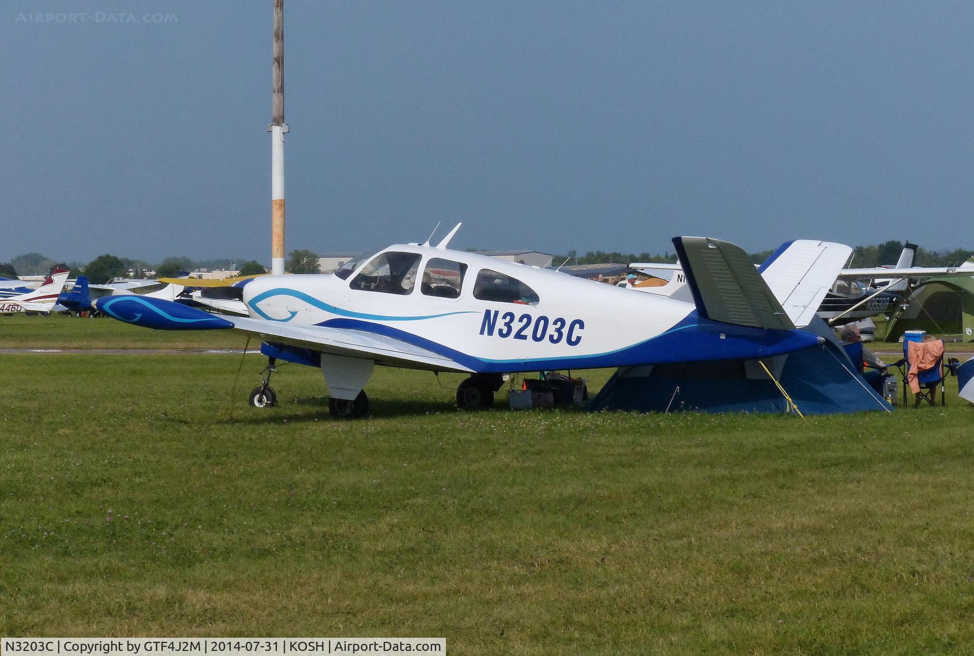 N3203C, 1954 Beech E35 C/N D-3876, N3203C  at Oshkosh 31.7.14