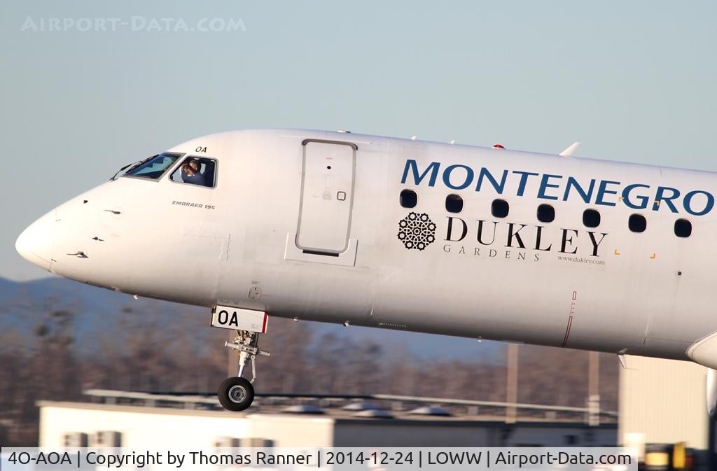 4O-AOA, 2008 Embraer 195LR (ERJ-190-200LR) C/N 19000180, Montenegro Airlines