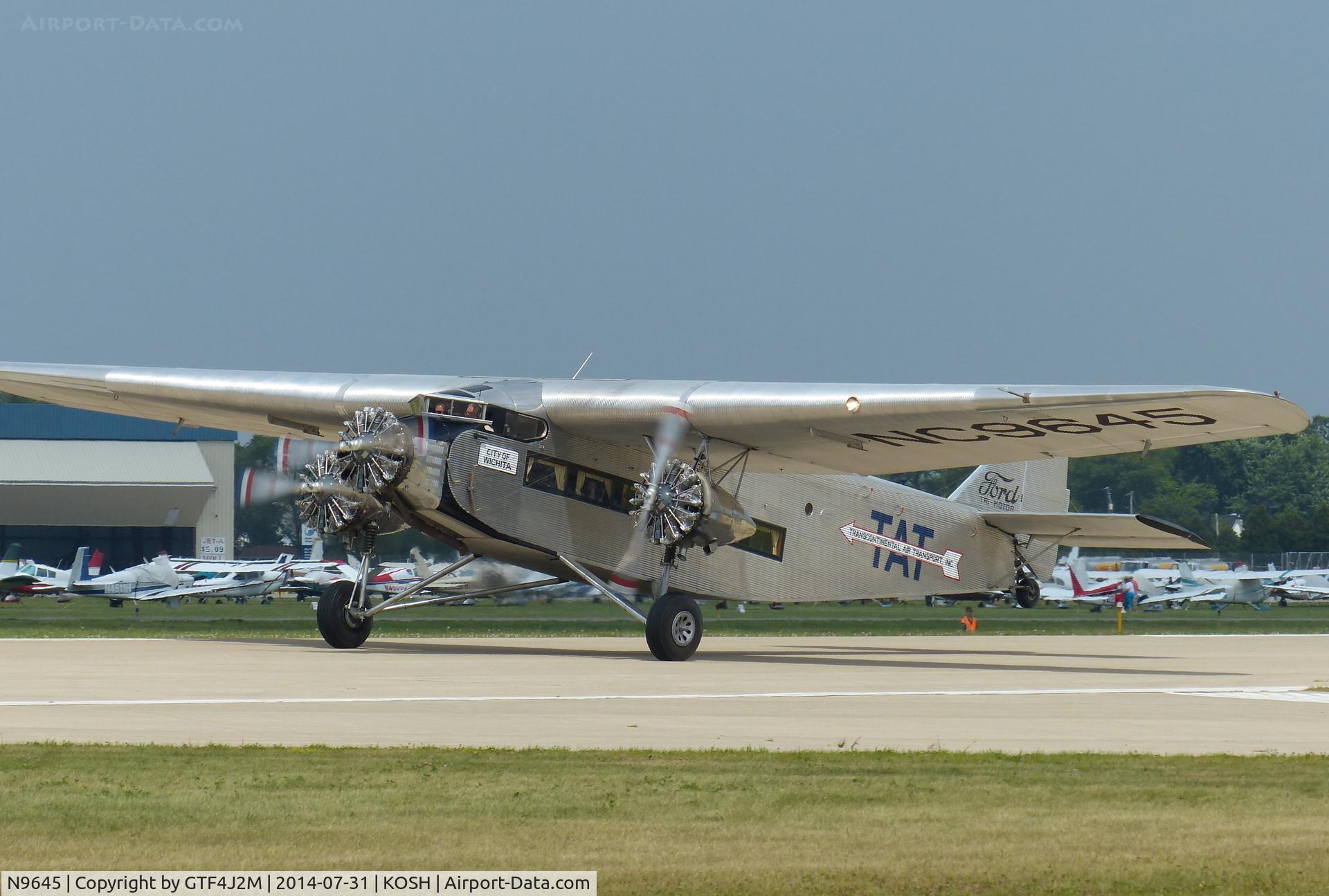 N9645, 1928 Ford 5-AT-B Tri-Motor C/N 8, N9645  at Oshkosh 31.7.14