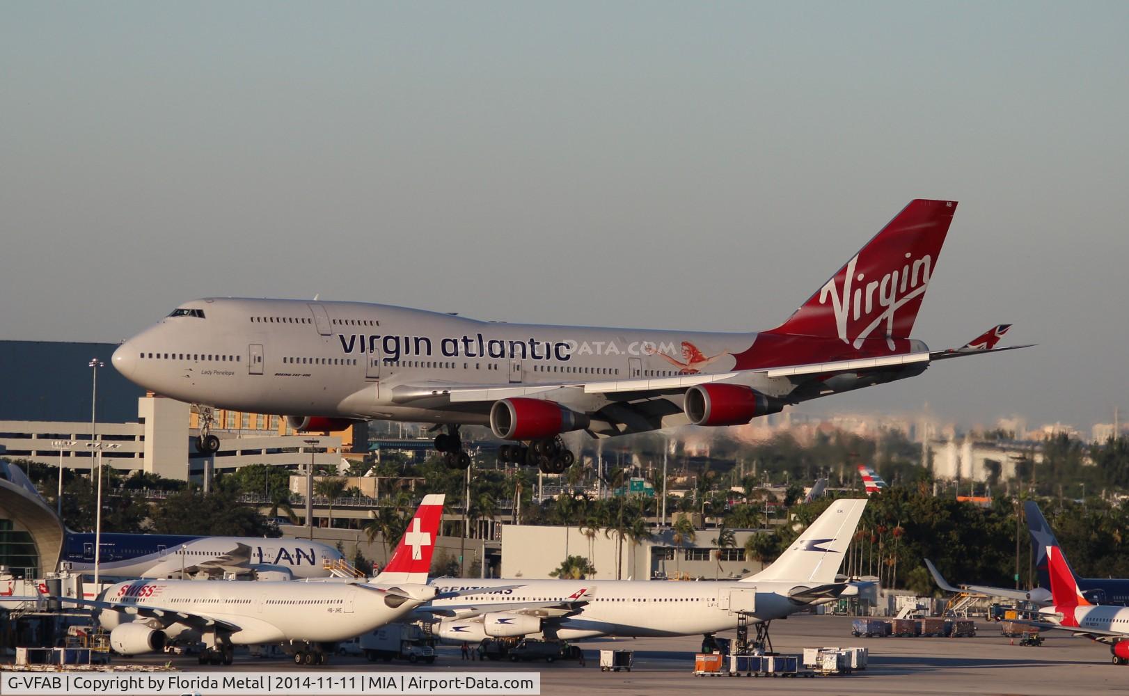 G-VFAB, 1994 Boeing 747-4Q8 C/N 24958, Virgin Atlantic Lady Penelope