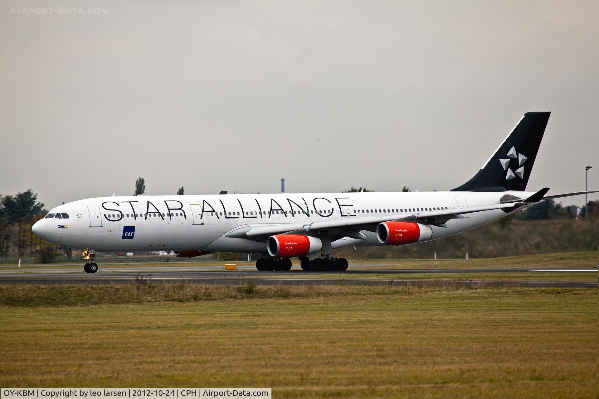 OY-KBM, 2002 Airbus A340-313X C/N 450, Copenhagen 24.10.12