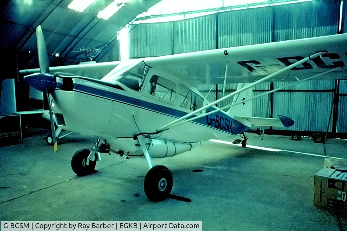 G-BCSM, 1974 Bellanca 8GCBC Scout C/N 108-74, Champion 8GCBC Scout [108-74] Biggin Hill~G 17/05/1975. From a slide.