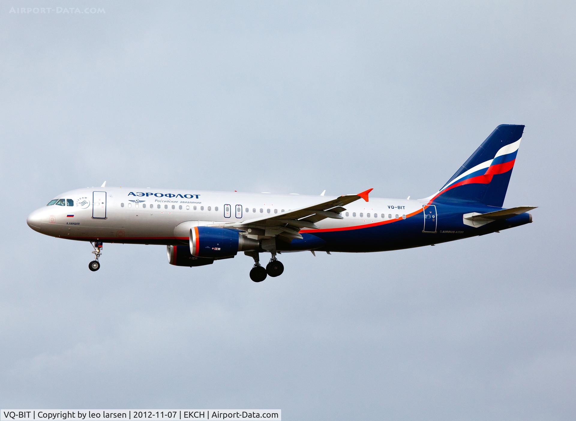 VQ-BIT, 2011 Airbus A320-214 C/N 4656, Copenhagen 7.11.12