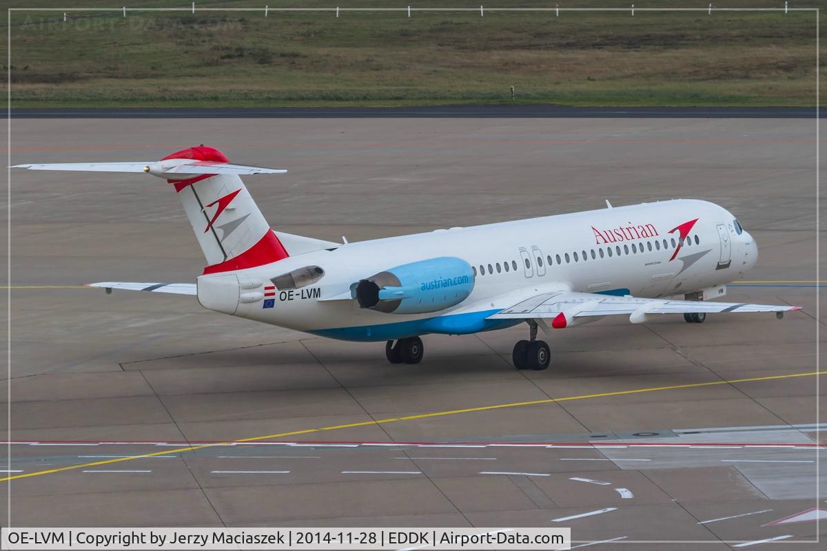 OE-LVM, 1991 Fokker F100 (F-28-0100) C/N 11361, Fokker 100