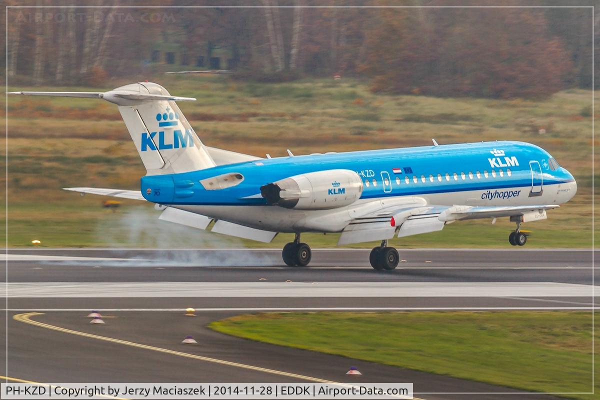 PH-KZD, 1997 Fokker 70 (F-28-0070) C/N 11582, Fokker 70