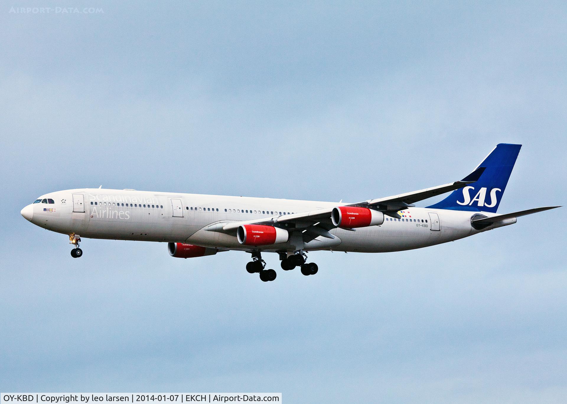 OY-KBD, 2002 Airbus A340-313X C/N 470, Copenhagen 7.1.14
