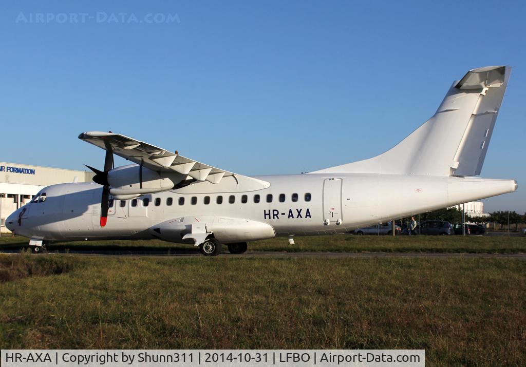 HR-AXA, 1992 ATR 42-320 C/N 337, Parked at the Latecoere Aeroservices facility in all white c/s without titles
