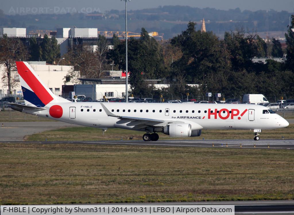F-HBLE, 2007 Embraer 190LR (ERJ-190-100LR) C/N 19000123, Lining up rwy 14L for departure...